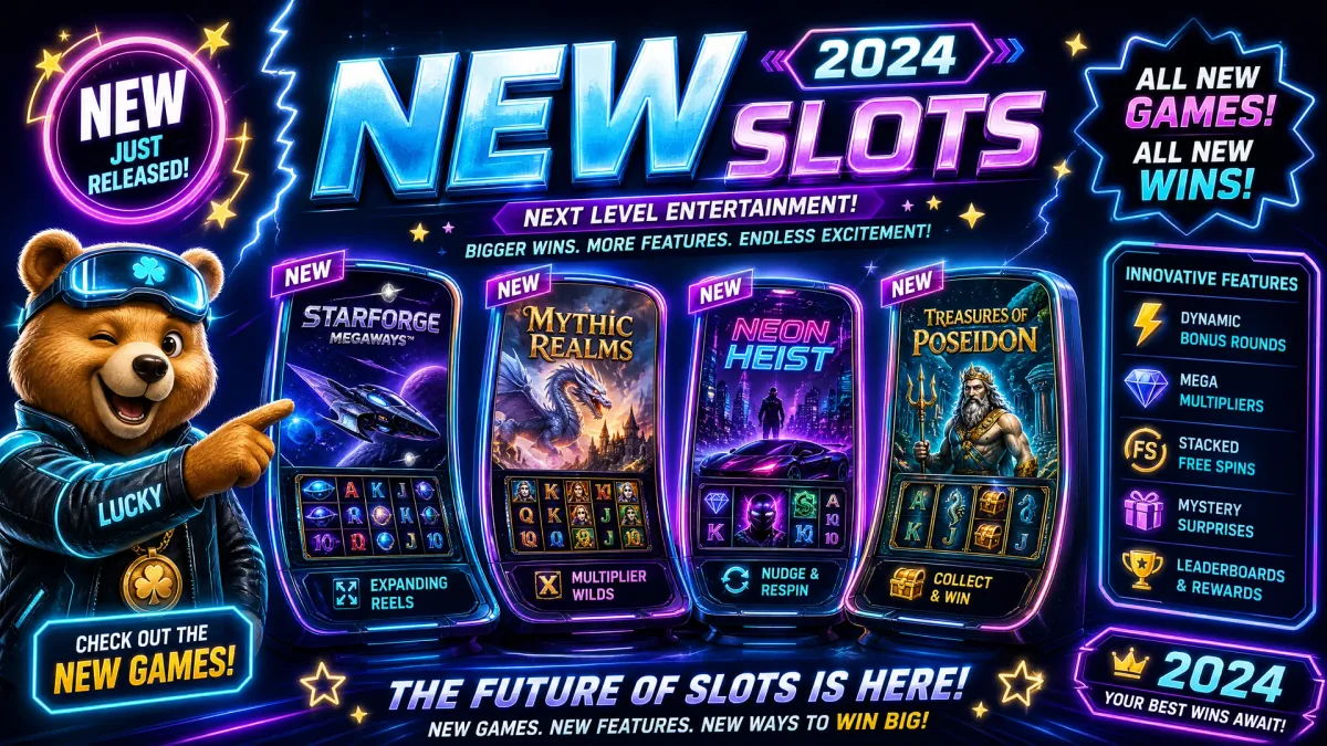 Новые слоты в LuckyBear: Что ожидает игроков в 2024 году